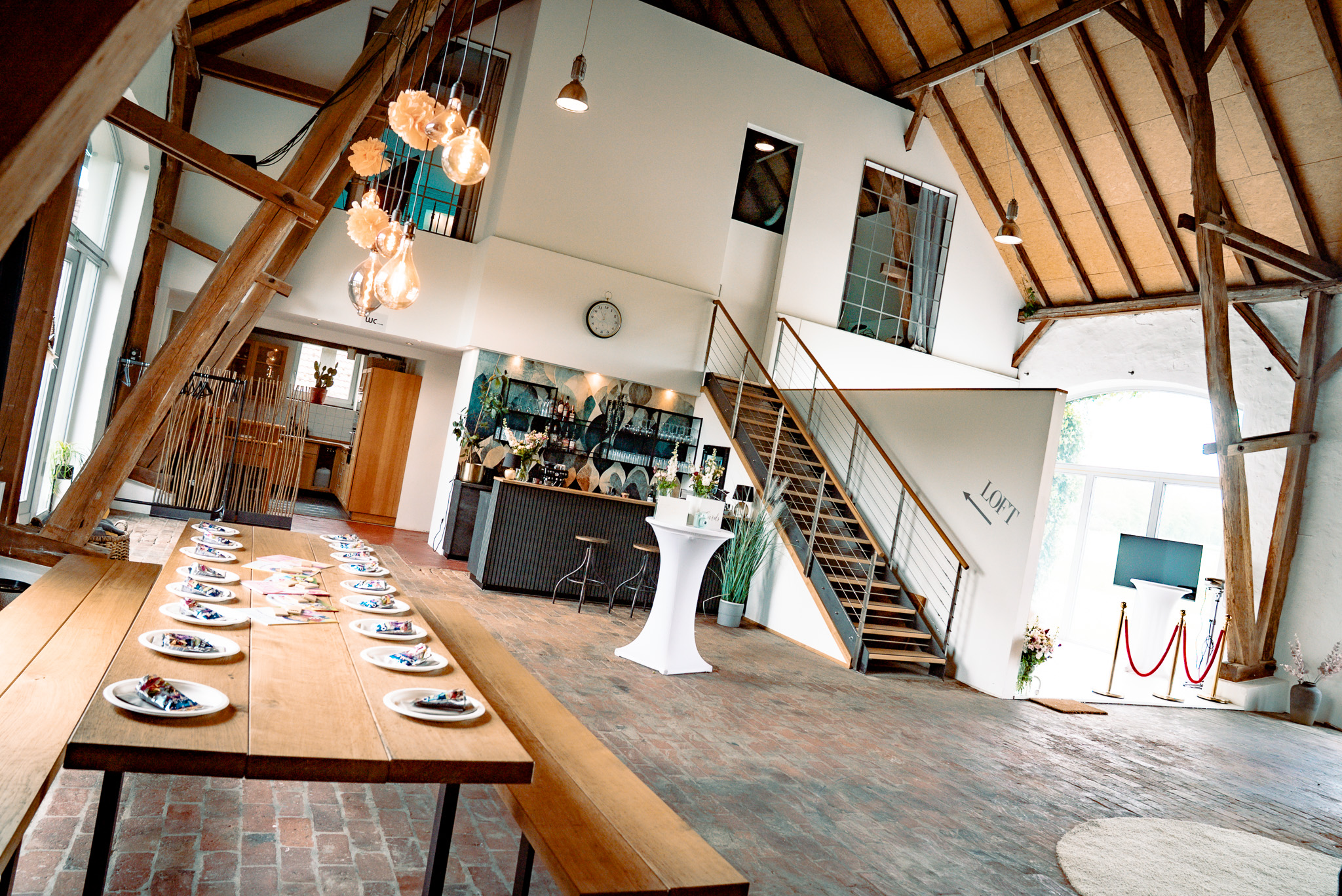 Dekorierter Eventraum im Oh We Love Studio Bad Salzuflen